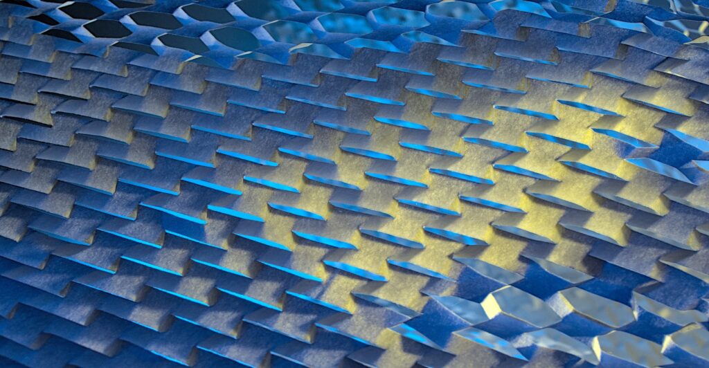 Abstract image of blue blocks
